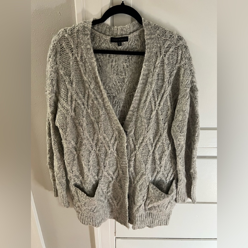 Sanctuary Grey longline cardigan